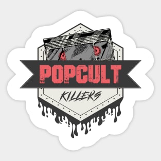 PopCultKillers Logo - VHS Sticker